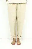 사사키치호 앤티크 린넨 심플 테이퍼드 팬츠 [PANTS-443]
