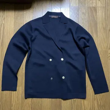 Rinascente 네이비 더블 브레스트 가디건 사이즈 48