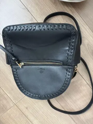 블랙 뜨개질 디자인 백팩