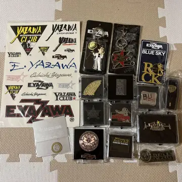 YAZAWA 키링 메달 은색 테이프 묶음 판매