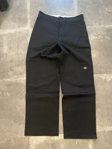 00s 디키즈 더블니 w36 블랙 와이드 실루엣