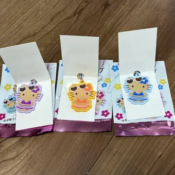헬로키티 러버 스트랩 퍼플, 오렌지, 블루 일광화상 키티