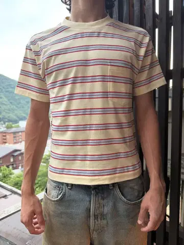 [Crafted YNC] 스트라이프 티셔츠