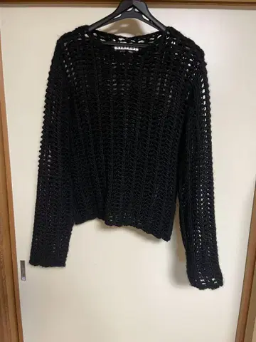 NVRFRGT SEMI SHEER OPEN KNIT SWEATER