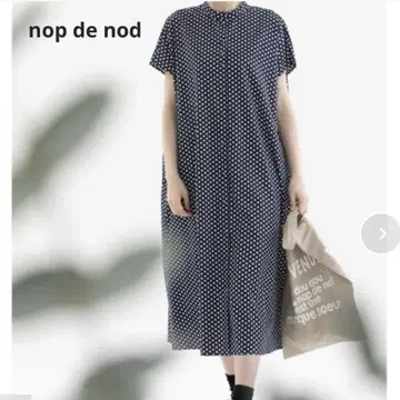 nop de nod 노프 두 노트 원피스 코튼 프렌치 슬리브