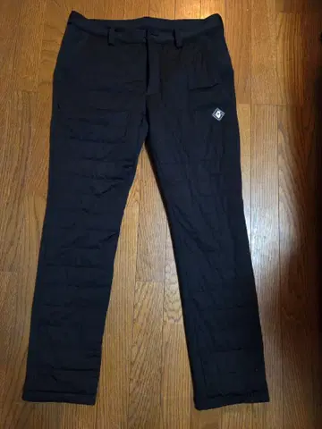 V twelve 퀼팅 팬츠 블랙
