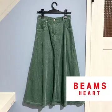 BEAMS HEART 코듀로이 플레어 스커트