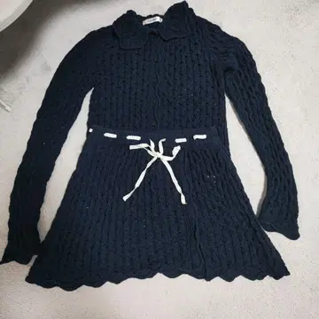 마우지 OPENWORK 니트 셔츠 니트 스커트 상하의 세트