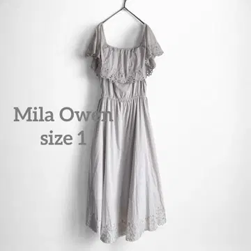 1344 Mila Owen 미라 오웬 오프숄더 롱 원피스