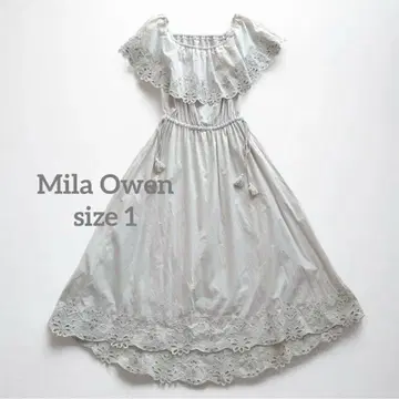 1344 Mila Owen 미라 오웬 오프숄더 롱 원피스