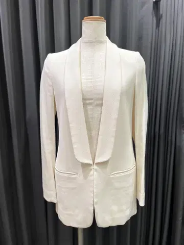 두지엠 클라세 화이트 숄카라 자켓