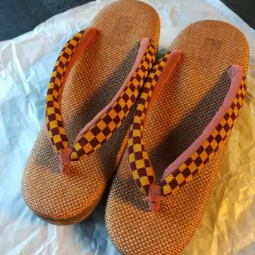 Calen Blosso 체크 무늬 하나오 조리