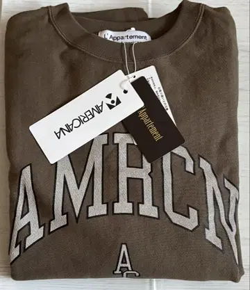 [ AMERICANA/아메리카나 ] HALF SLEEVE SWEAT