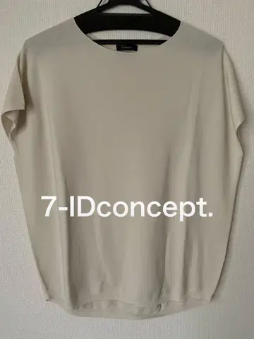 7-IDconcept. 래글런 슬리브리스 썸머 니트 아이보리 M 새상품급