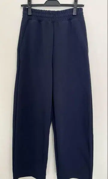 유니클로 C UNIQLO :C 맨투맨 와이드 팬츠 S 네이비 긴 길이