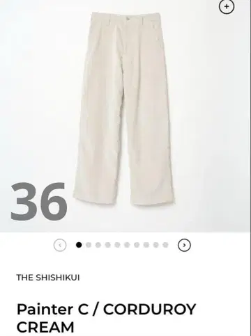 THE SHISHIKUI Painter C 코듀로이 팬츠 36 사이즈