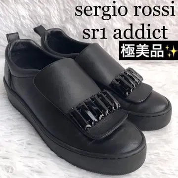 스니커즈 여성용 블랙 Sergio Rossi 세르지오 로시 비쥬