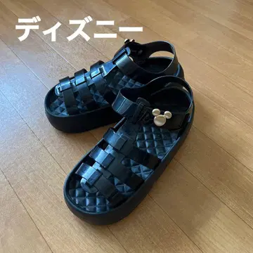 디즈니 통굽 샌들 블랙 미키