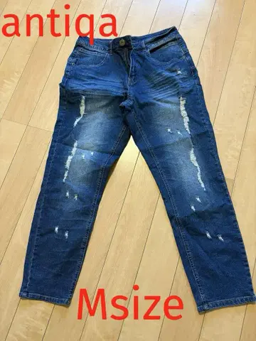 antiqua 안티카 데미지 가공 데님 청바지 M 사이즈
