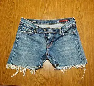 데님 블루 캐주얼 숏팬츠