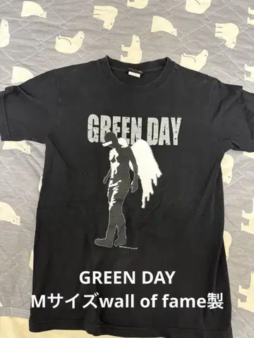 초레어 M! GREEN DAY 티셔츠 블랙 wall of fame 제