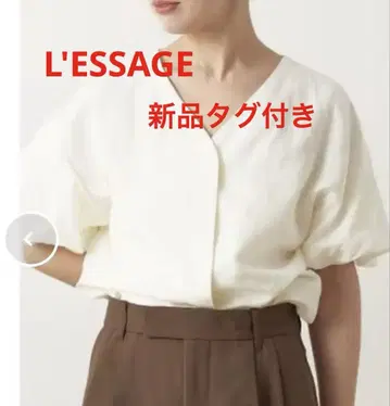 새상품 택 JOURNAL STANDARD L'ESSAGE 린넨 블라우스