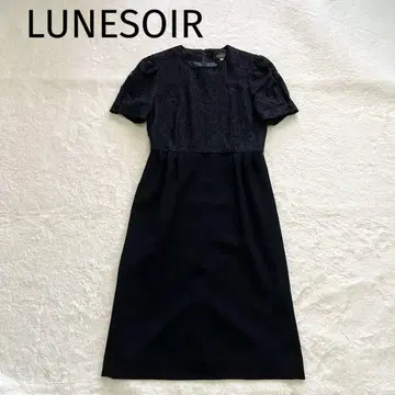 LUNESOIR 도쿄 소와르 블랙 포멀 반팔 원피스 예복