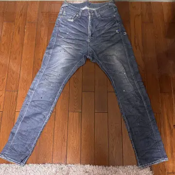 FranCisT.MOR.K.S 블루 데님 팬츠 사이즈 2 데미지 가공