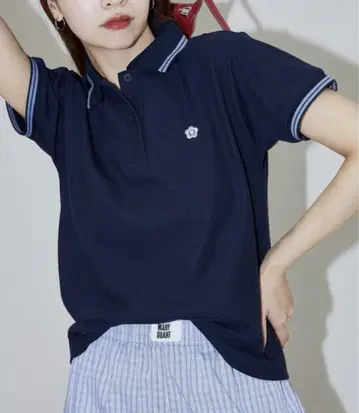 마리콴트 PUBLUX 파블릭스 피케 셔츠 셔츠 네이비