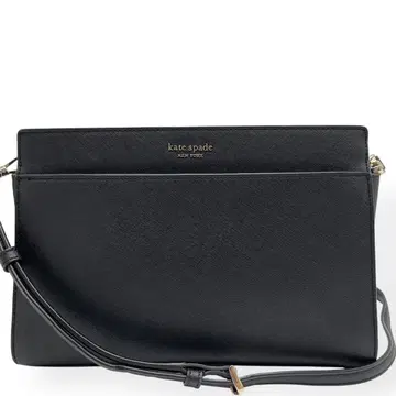 미사용급 Kate Spade 숄더백 사피아노 가죽 블랙