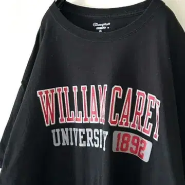 챔피온 WILLIAM CAREY 대학 T셔츠 XL 블랙 구제 의류