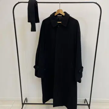 AURALE 블랙 체스터 코트 사이즈 4