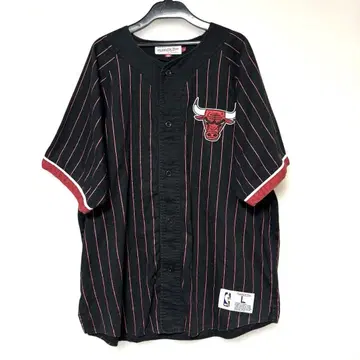 미첼 & 네스 시카고 불스 베이스볼 셔츠 NBA bulls