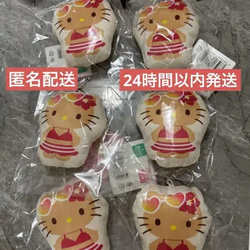 [미사용 새상품] 100엔샵 일광화상 키티 쿠션 키링 6점