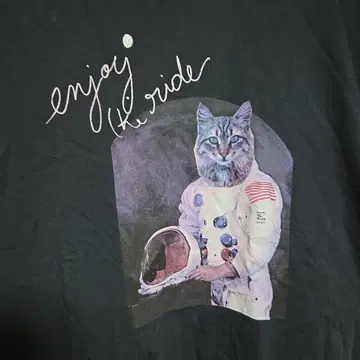 Desigual 데시구알 우주 비행사 고양이 론T
