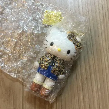 헬로키티 전시회 시크릿 마스코트 참 레오파드 무늬
