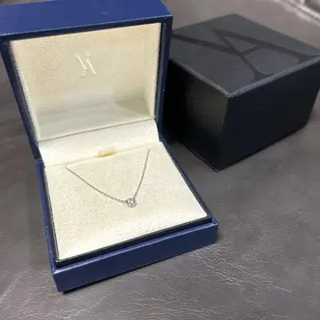반돔 아오야마 싱글 볼 다이아 목걸이 셀쿠르 플라티나