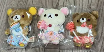 리락쿠마 츄파춥스 매달린 봉제인형 3종 세트
