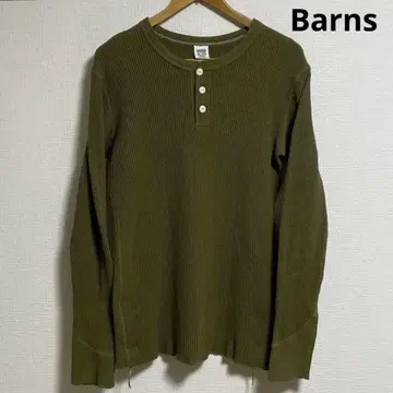 Barns 반스 써멀 헨리넥 롱 T 그린 M