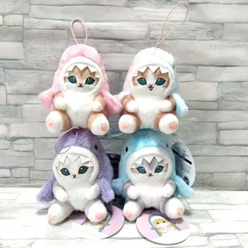 mofusand 파스텔 상어냥 마스코트 4종 세트 2
