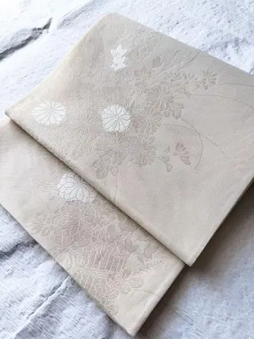 순수 실크 여름 오비 후쿠로 오비 샤 여름 꽃 바스켓