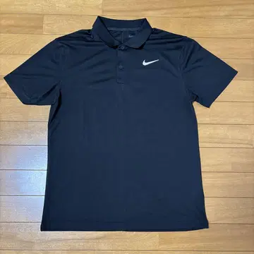 Nike DRI-FIT 블랙 피케 셔츠 M
