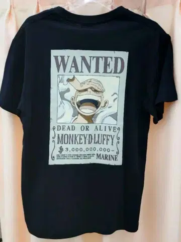 원피스 ONE PIECE 루피 니카 수배서 티셔츠