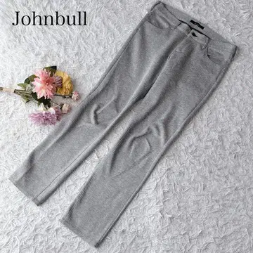 [ M ] 존불 캐주얼 팬츠 일본제 회색 스트레이트 무지