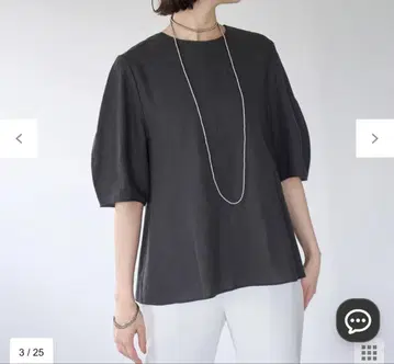 unfilo 린넨 레이온 형태 블라우스 M 새상품