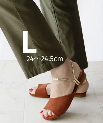 Fin 2WAY 플랫 샌들 L 24~24.5cm