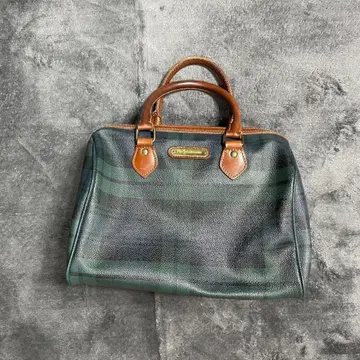 POLO Ralph Lauren 미니 보스턴 백 핸드백 체크 무늬