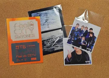 SixTONES 투어 스티커 & 마시카쿠 사진 세트