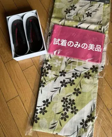 유카타 세트 유카타 오비 장식 오비 일본 나막신