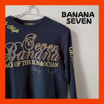 BANANA SEVEN 긴팔 티셔츠 네이비